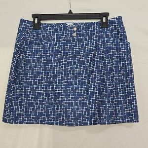 Slazenger Womens Navy & White Design Golf Skort Womens Size 8